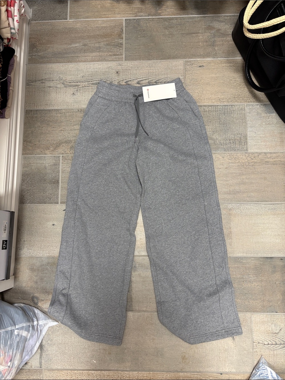 lululemon athletica Wide-Leg Gray Sweatpants